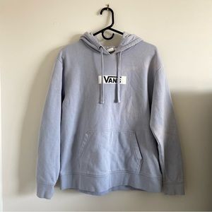 Vans Periwinkle Blue Hoodie with Checkered Design